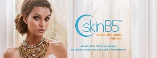 SkinB5 supports Brand Ambassador Ms Mauritius Globe Pareena Naggea in International Charity Beauty Pageant