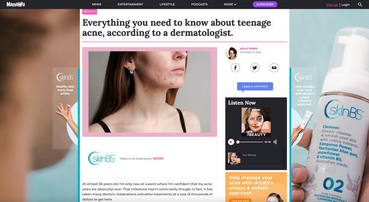 Everything you need to know about teenage acne, according to a dermatologist.