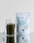 Superfood booster sachets with collagen, vitamins, and greens for clear skin