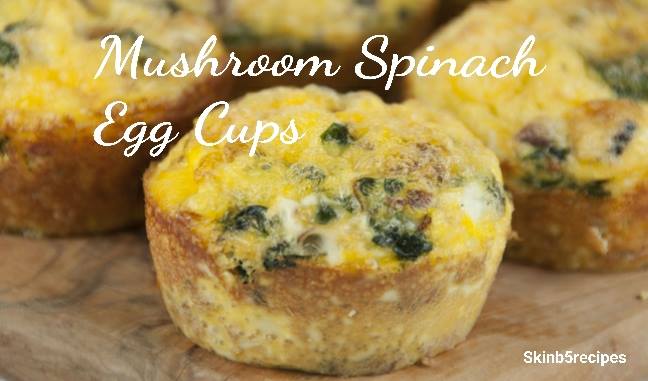 Mushroom and Spinach Egg Cups