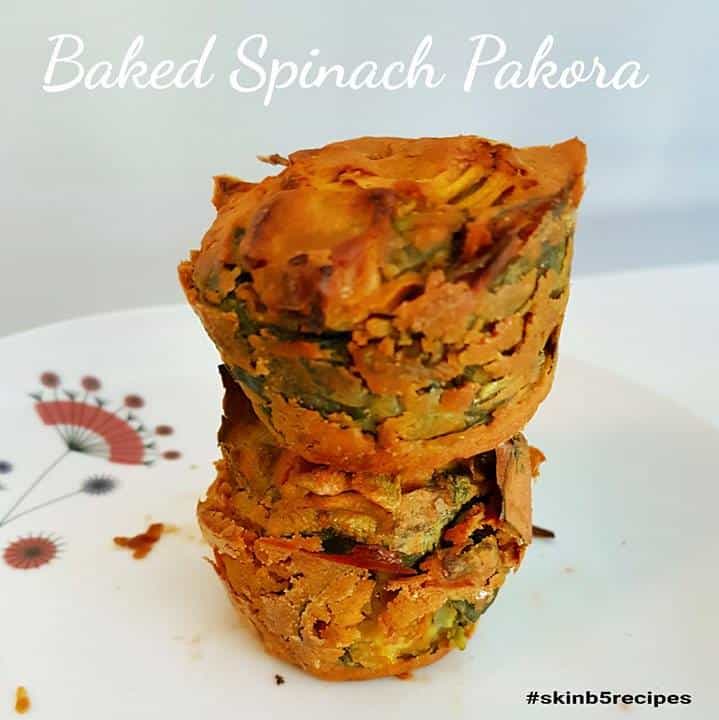 Baked Spinach Pakora