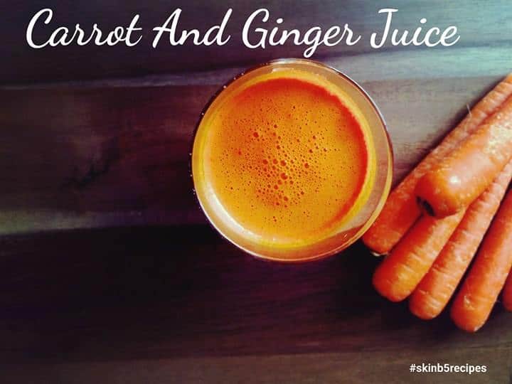 Carrot and ginger Juice