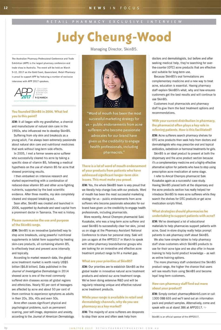 Retail Pharmacy Exclusive Interview with Judy Cheung-Wood