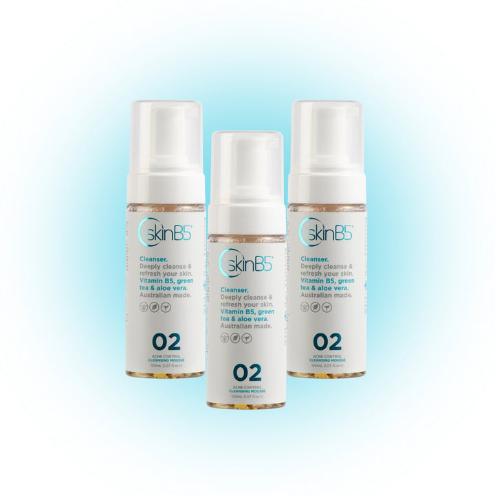 Cleanser purify and balance skin with SkinB5 Acne Control Cleansing Mousse

