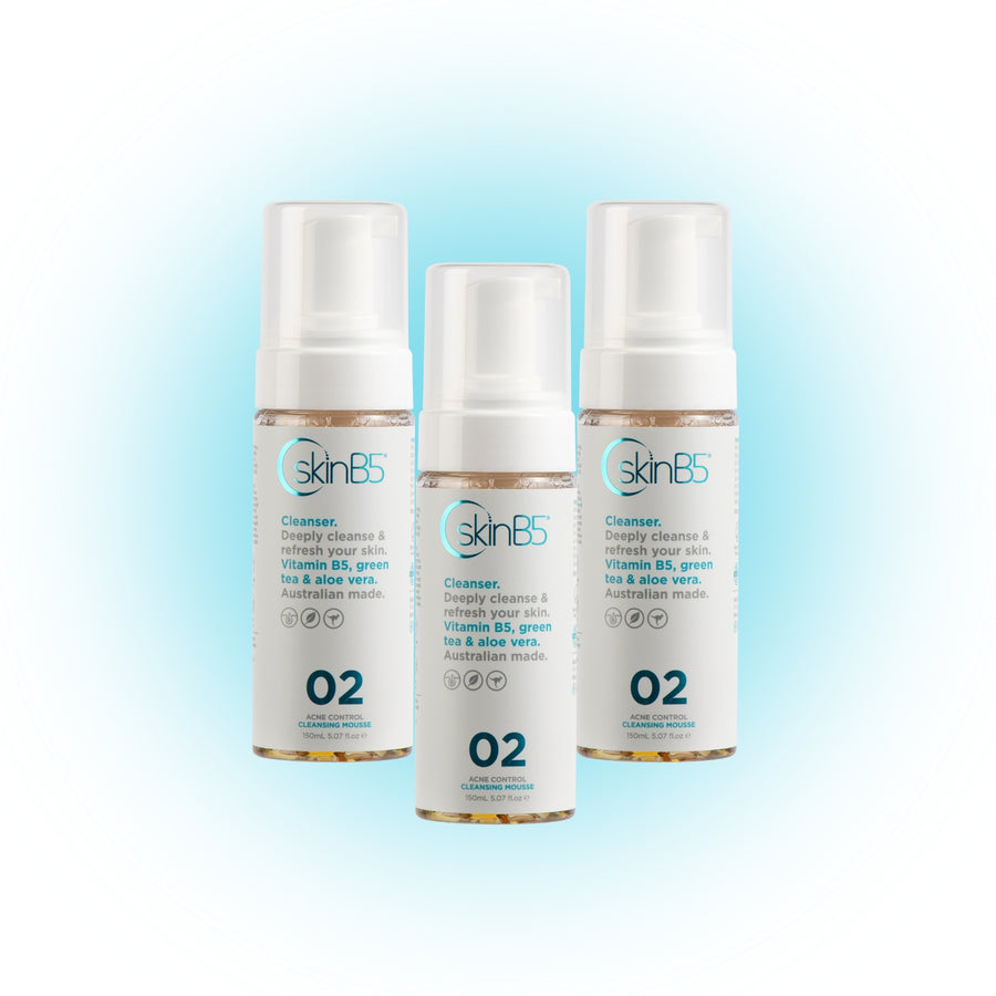 Cleanser purify and balance skin with SkinB5 Acne Control Cleansing Mousse
