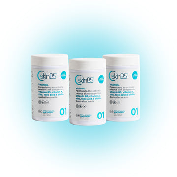 High-strength acne vitamins to clear pimples, blackheads, and reduce redness