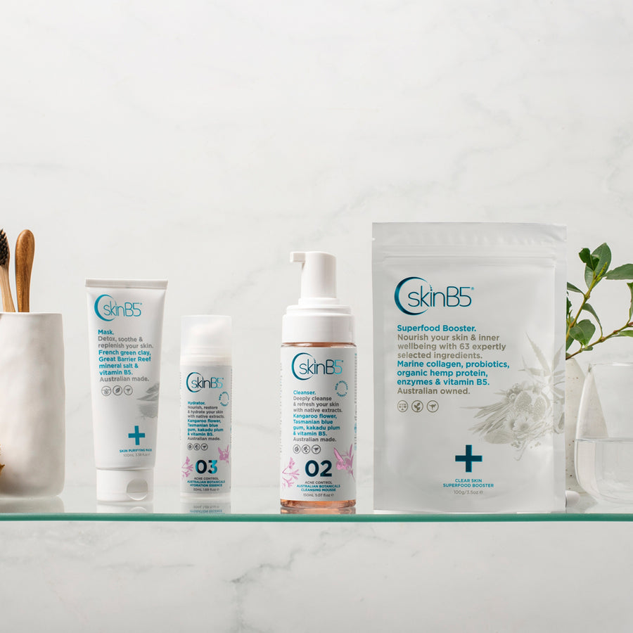 Super-value skin kit with vitamins, congestion reduction, and repair