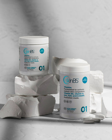 High-strength acne vitamins to clear pimples, blackheads, and reduce redness