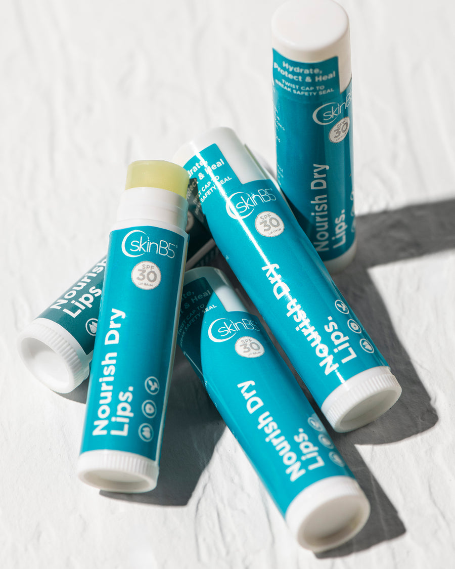 SPF30 lip balm with aloe vera and coconut oil for hydration and protection