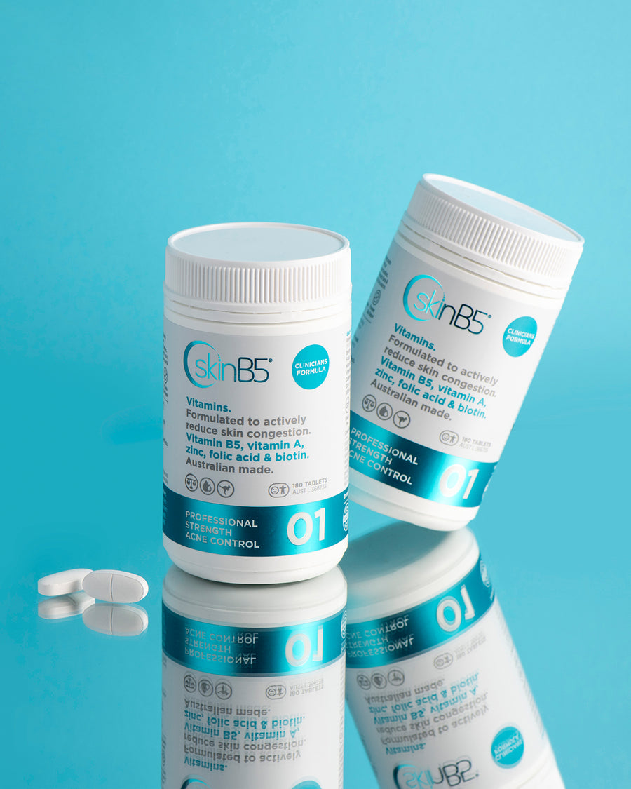 Vitamins formulated to reduce skin congestion 