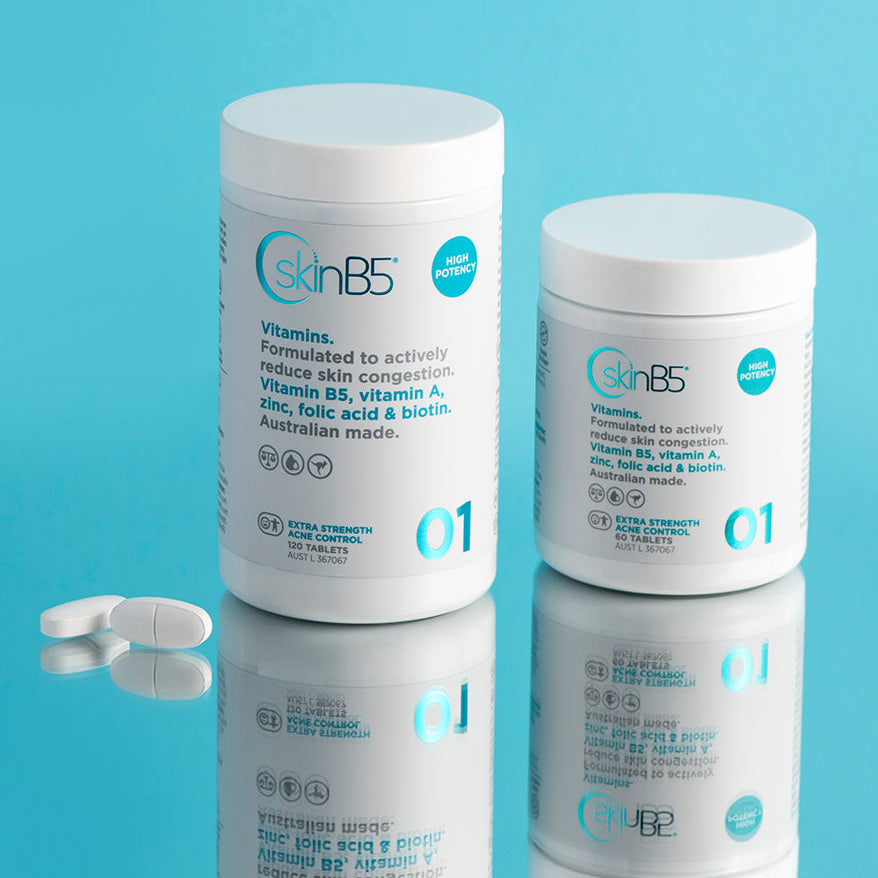 Powerful acne support vitamins for clearer skin and skin healing