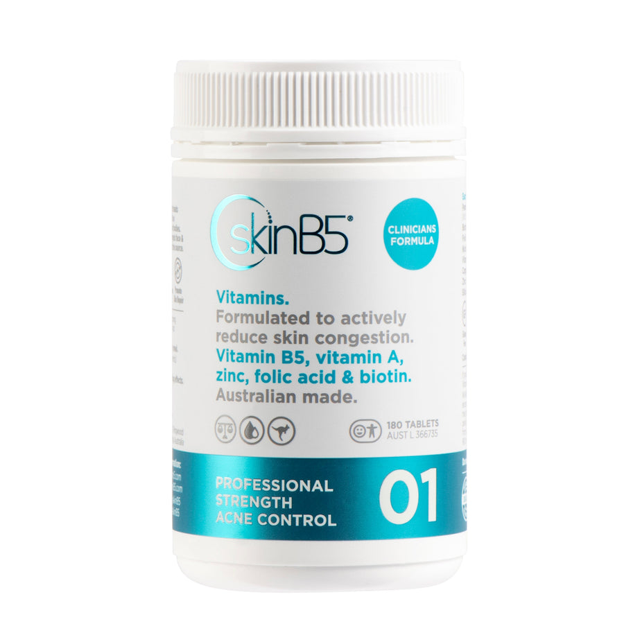 Professional Strength Acne Control Vitamins - 180 Tablets | SkinB5 Official Site (HQ) Professional Strength Acne Control Vitamins - 180 Tablets | SkinB5 Official Site (HQ)